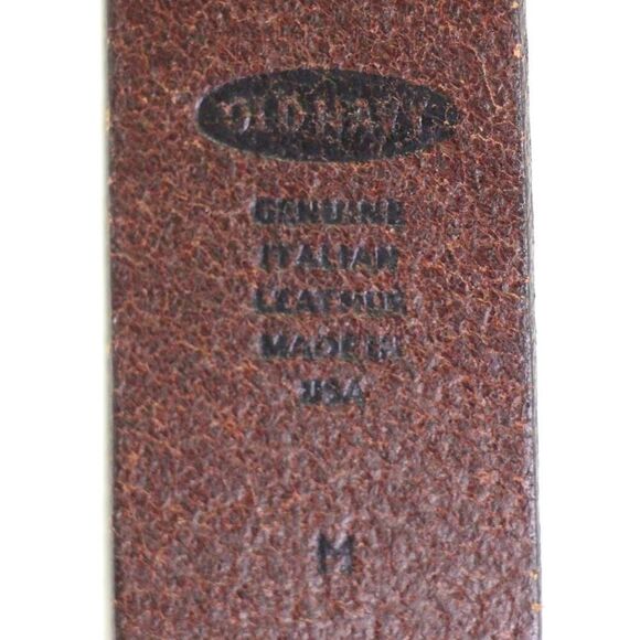 Old Navy BROWN GENUINE LEATHER 1 3/8"Wd DRESS CASUAL WOMEN'S BELT Size M (t89 - Picture 8 of 13